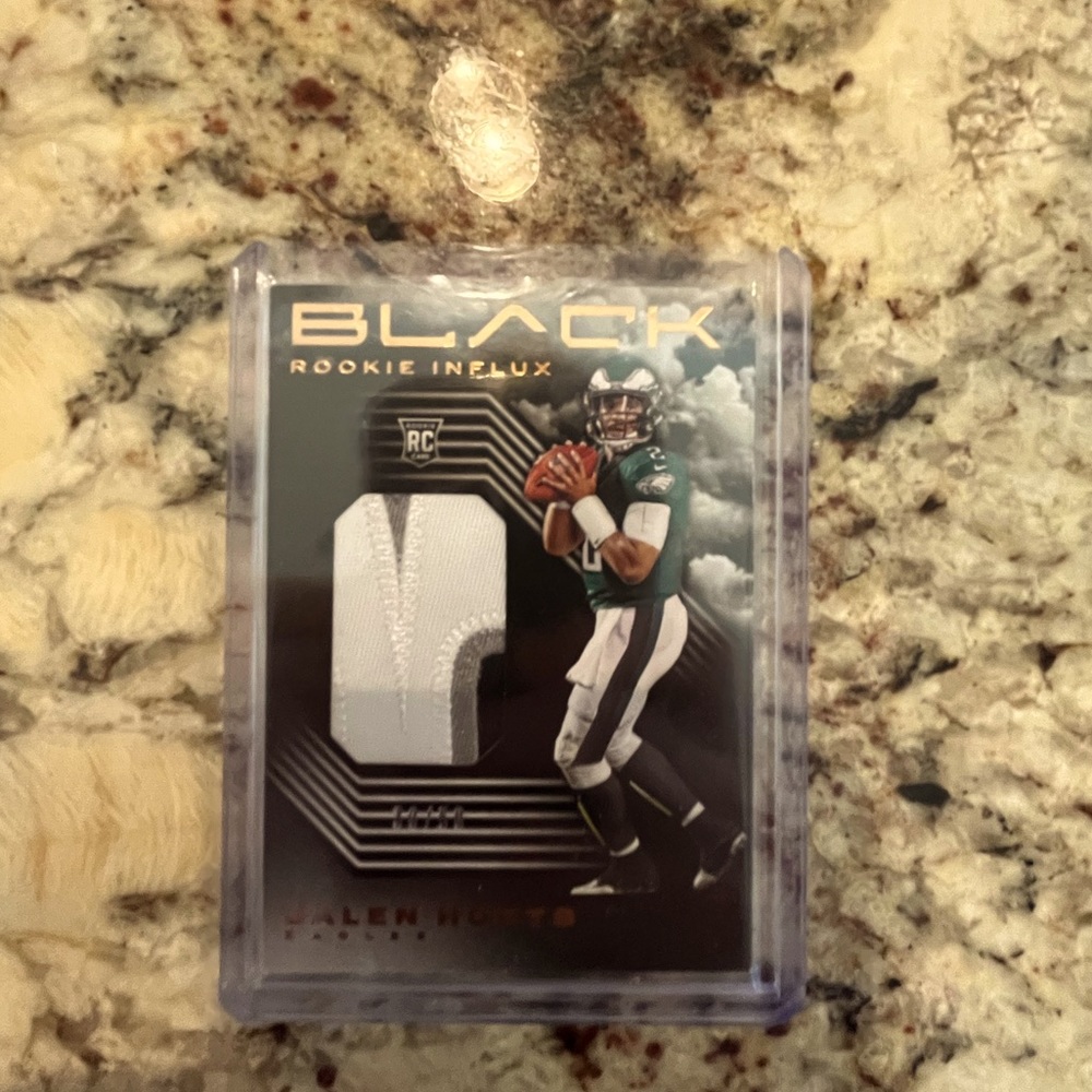 Jalen hurts rookie black patch /50